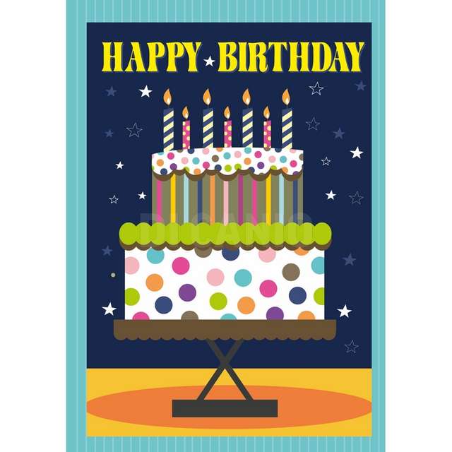 Biglietto 3d codice : 779/t happy birthday - Principale