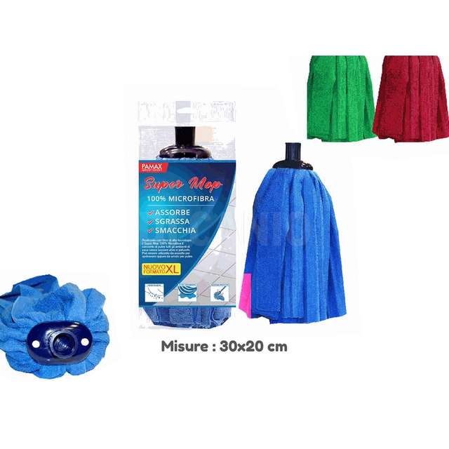 Super mop microfibra 3 colori - Principale