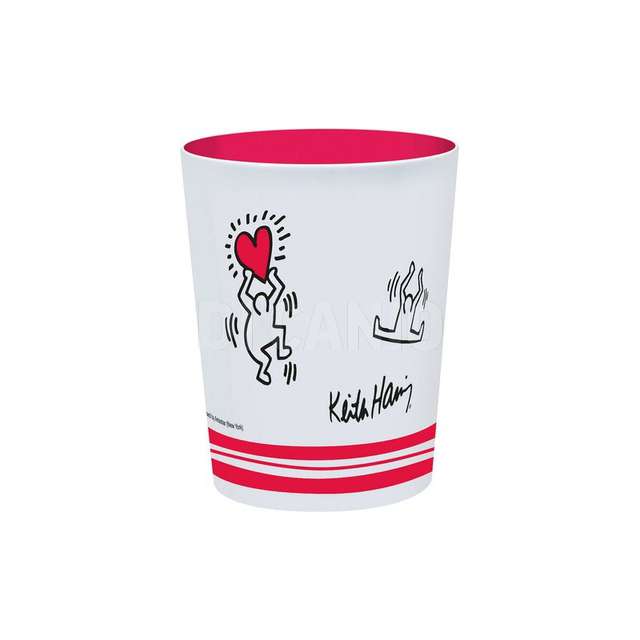 Bicchiere keith haring love bbsin melamina doppia - Principale