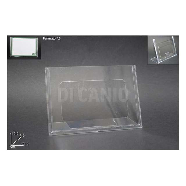 Portaprezzi 148x210mm a5 orizzontale plexiglass - Principale