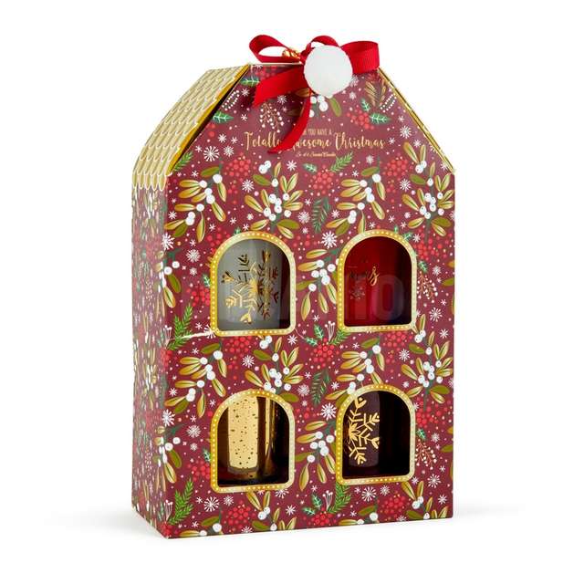 4 candele casetta fragranze assortite in cera e vetro 60gr. d.15.3xh.23 cm - Principale