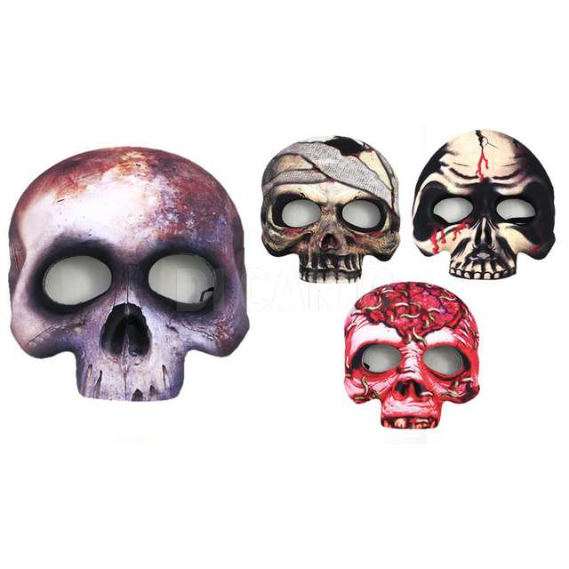 Maschera teschio 4 modelli assortiti - Principale