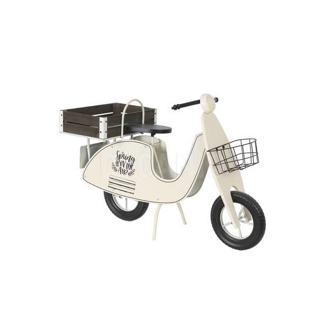 Fioriera scooter ferro+legno 111x46x75 - Principale