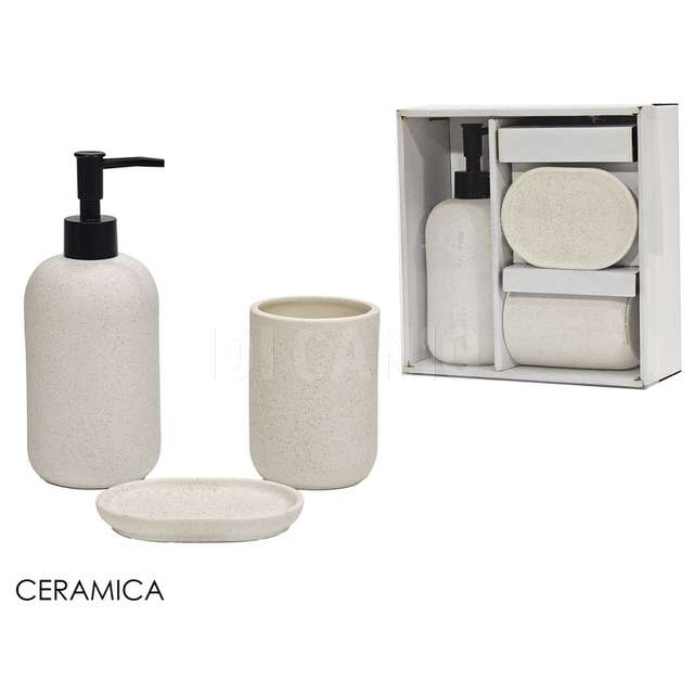 Set bagno 3 pz bianco - Principale