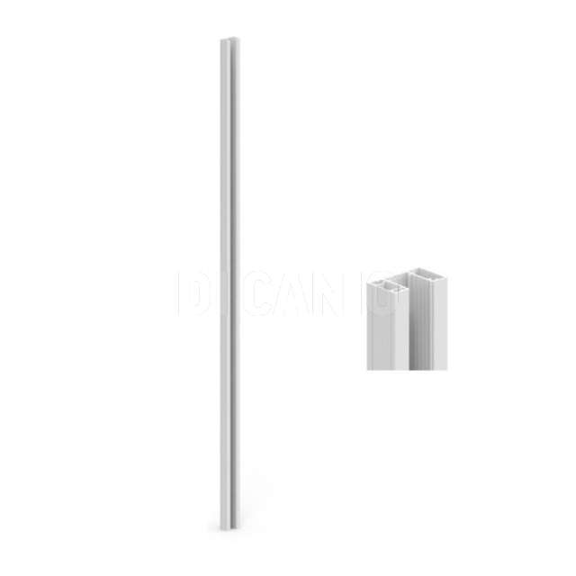 Recinzione miami palo singolo h.146 cm.bianco - Principale