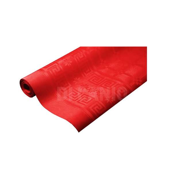 Tovaglia damascata mt.7x120 rossa orema - Principale