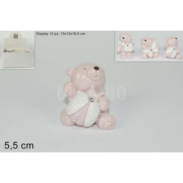 Orsetto c_diamante 5.5cm 3ass rosa due esse - Principale