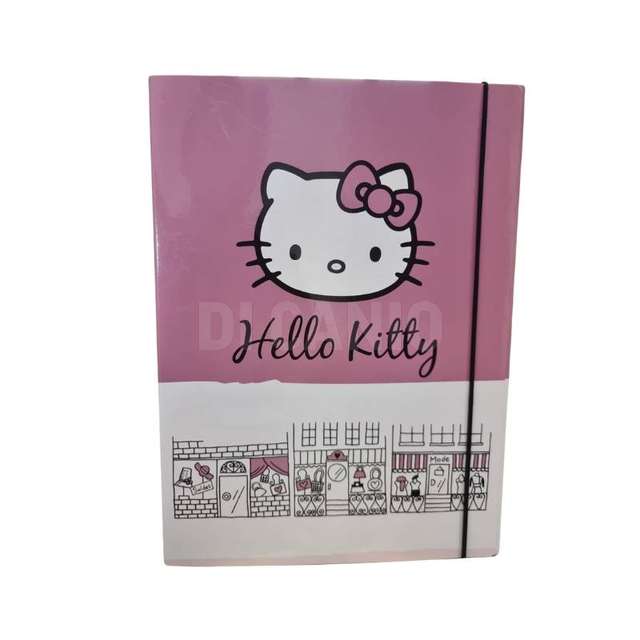 Cartellina 3 lembi c_elastico hello kitty - Principale