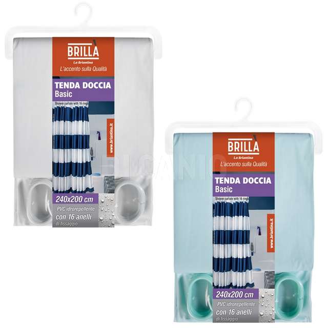 Tenda doccia b2 mis. 240x200 pvc 12 anelli - Principale