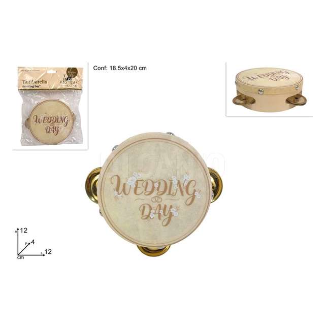 Tamburello 12cm wedding day - Principale
