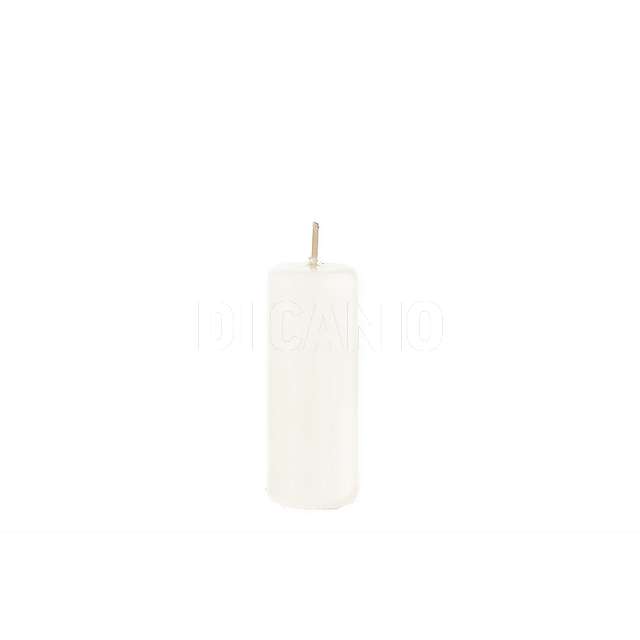 Candela pillar lucid h cm 10 x dm.4 colore avorio espositore bianco - Principale