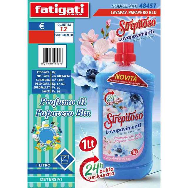 Lavapavimento strpitoso papavero blu - Principale