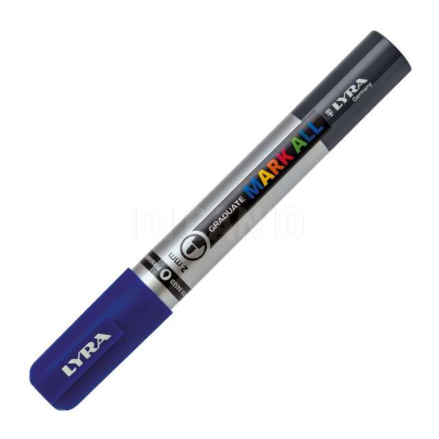 Pennarello marcatore blu tempera tratto mark all punta media 2mm - Principale