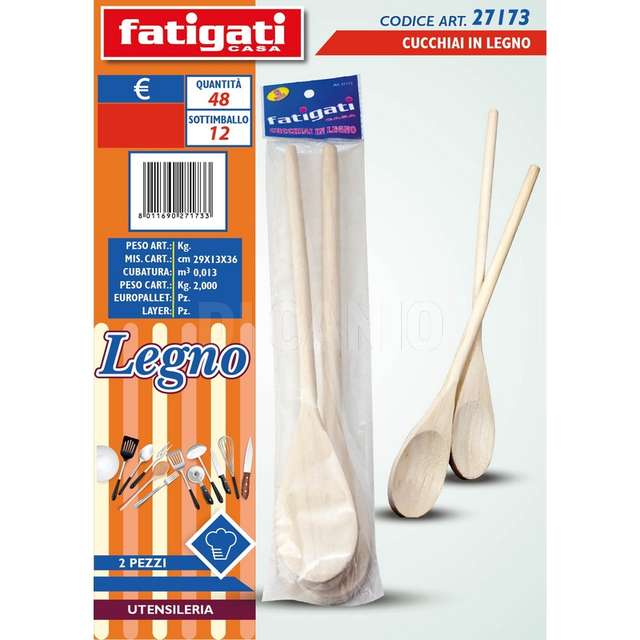 Cucchiai in legno 2 pz. - Principale