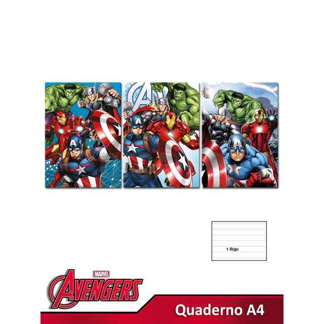 Quaderno a4 avengers rig.1r q0060 - Principale