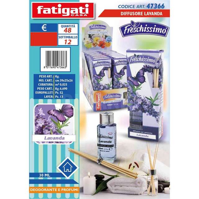 Diffusore 30 ml lavanda freschissimo - Principale