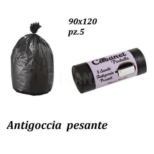 Sacco antigoccia pesante cm.90x120 5 pzlinea pochette - Principale