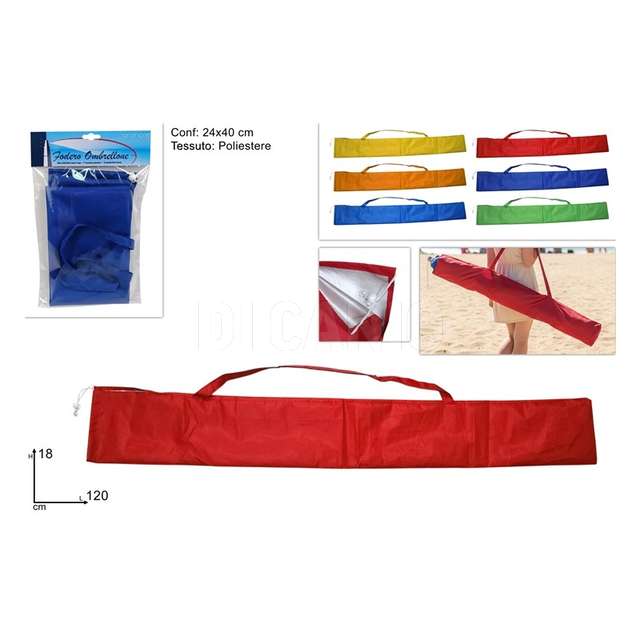 Fodero ombrellone 120cm 6 colori - Principale