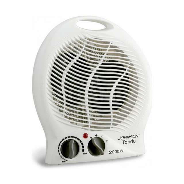Termoventilatore scaldabagno tondo 2000 watt bianco - Principale