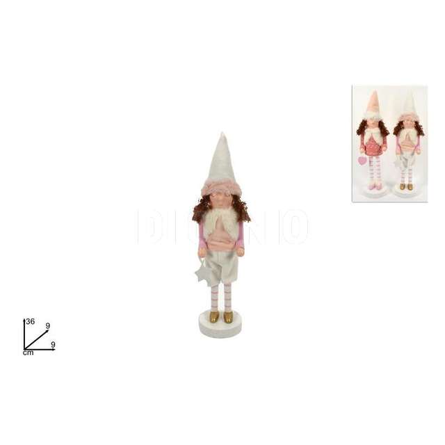 Schiaccianoci bimba legno con cappello 2ass 36cm - Principale