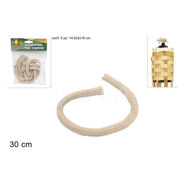 Stoppino per torce set 5 pz cm 30 - Principale