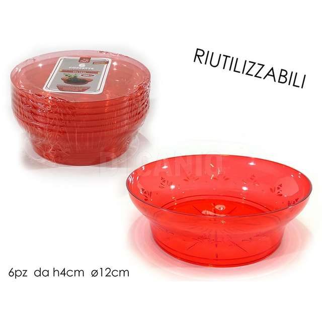 Set 6 ciotole 35cl rosso - Principale