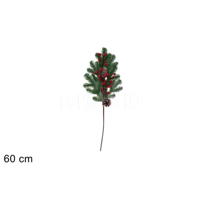 Ramo 60cm pigne e bacche - Principale