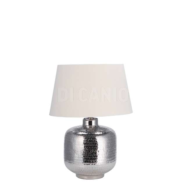 Lampada metallo argento noah dm.38x54h - Principale