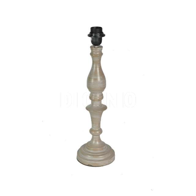 Lampada base metallo tortora 30x58 vacch - Principale