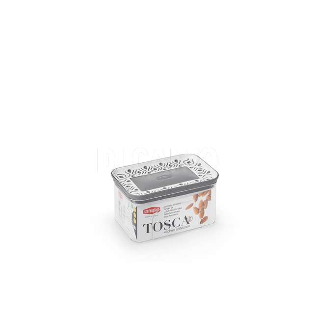 Barattolo rettangolare tosca 0,7lt grigio - Principale