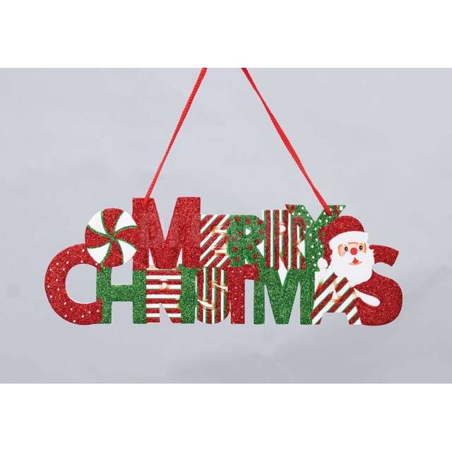 Scritta polipan cm.30 merrychristmas dec.glitter - Principale