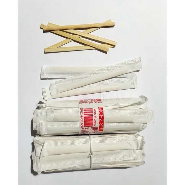 Palettine in bambu 50 pz imbustate singole - Principale