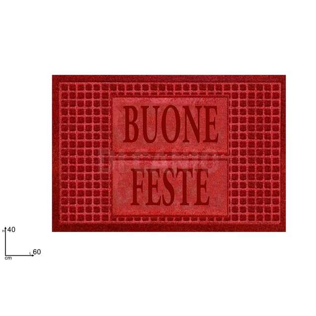 Tappeto zerbino 40 x60 buone feste - Principale