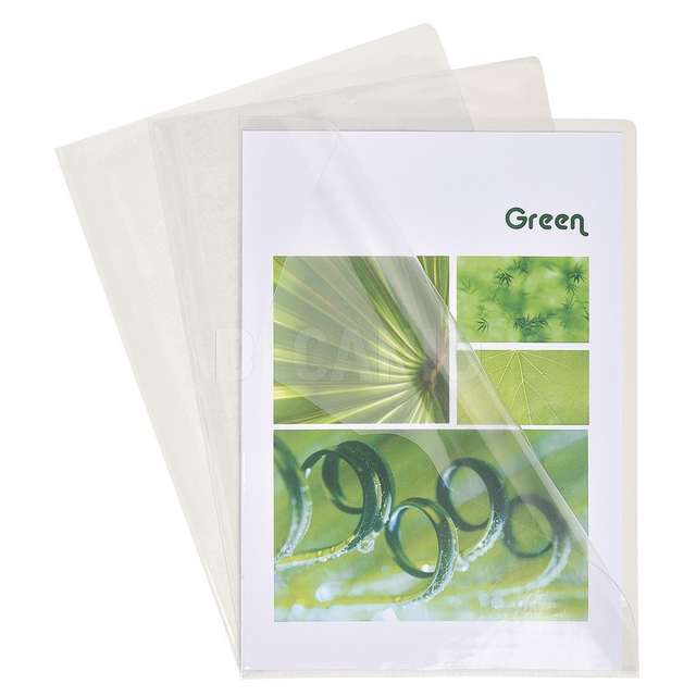 Conf. 10 cartelline a -l- pvc cristal - - Principale