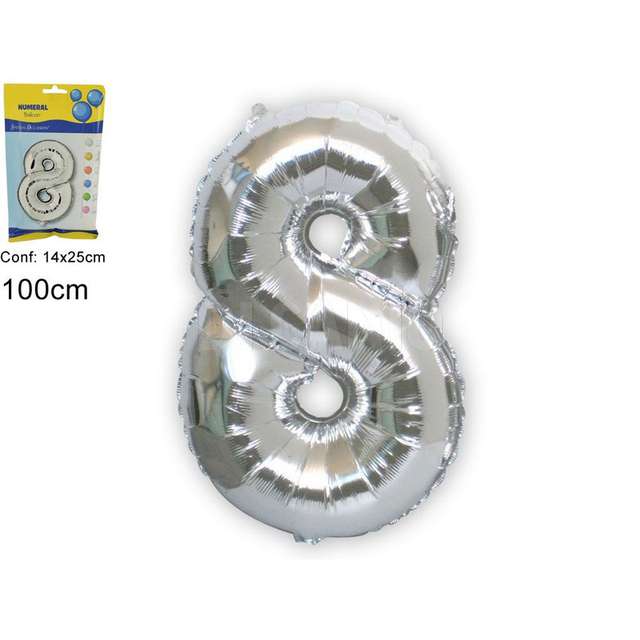 Pallone elio numero 8 silver due esse - Principale
