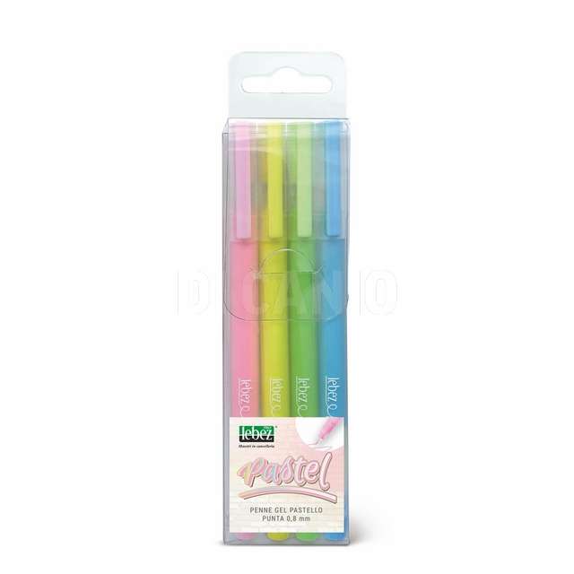 Penna gel pastello set 4 pz lebez - Principale