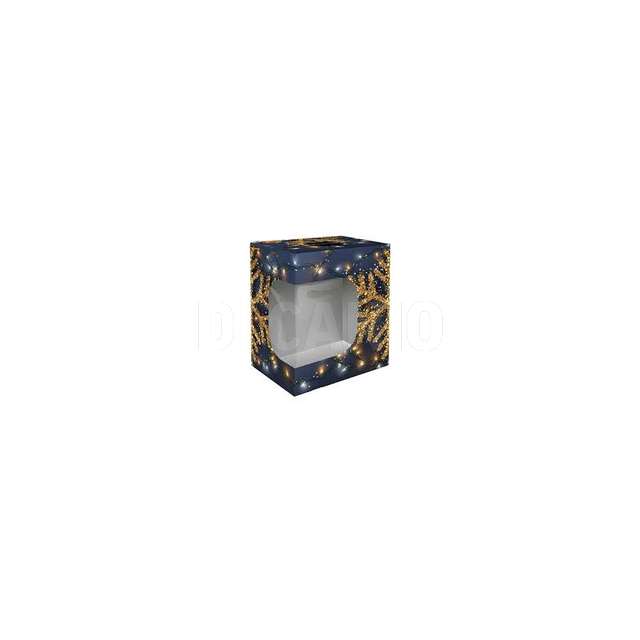 Scatola panettone cm.18x20x35 con finestra crystal - Principale