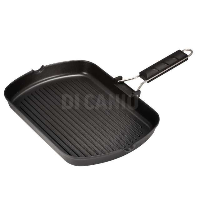 Bistecchiera rettangolare 25x35 fondo ainduzione alluminio antiaderente ilsa - Principale