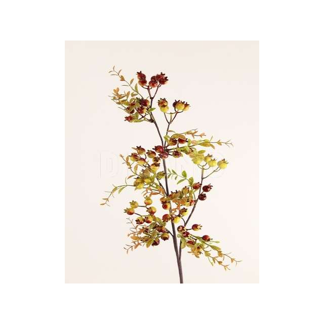 Ramo bacche cm.86 green red - Principale