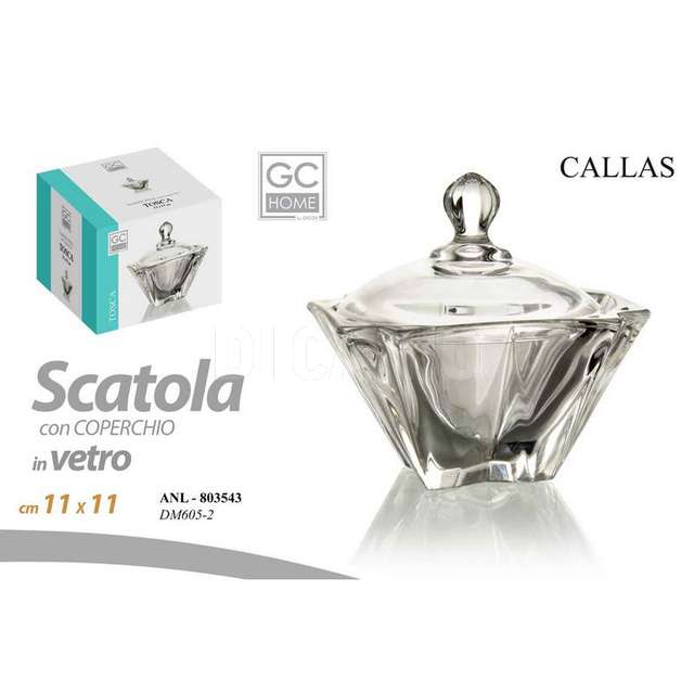 Scatola vetro tosca cm.11x11 - Principale