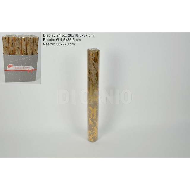 Rotolo 36x270 fantasia maculata in display oro_juta hj2017-817-36 d.e. - Principale