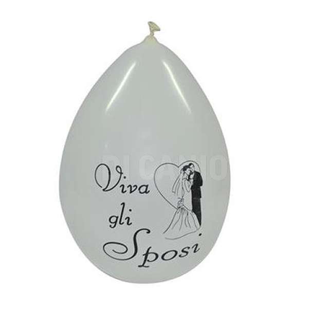 Busta 4 palloncini gomma gd90 w gli sposi - Principale