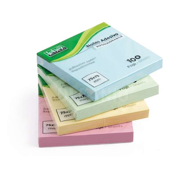 Memostick 100 fogli pastello cm.75x75 lebez - Principale