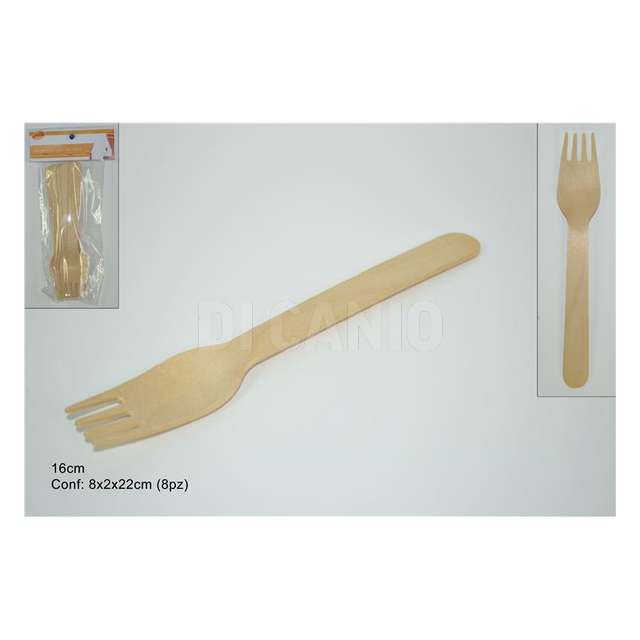 Forchette legno 8pz due esse - Principale