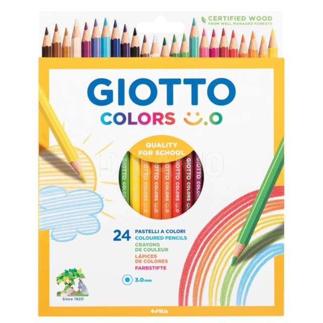Astuccio 24 giotto colors fila - Principale