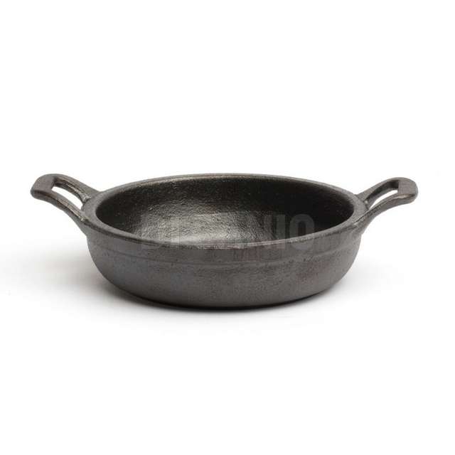 Mini padella rotonda di ghisa 2 manici cm.12.2x3 comas,-7508- - Principale