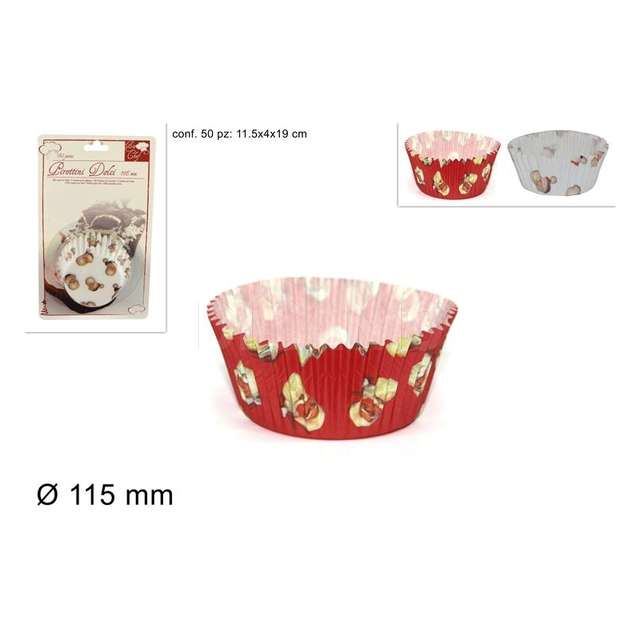 Pirottini dolci nat.carta 115mm 50 pz. 2 ass. - Principale
