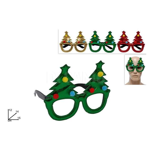 Occhiali c/ albero di natale 3col - Principale