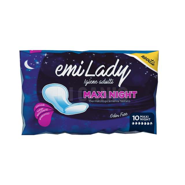 Assorbenti lady maxi night emi 10 pz - Principale