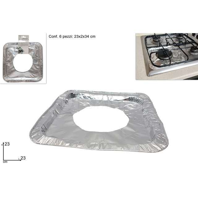 Salvafornello quadrato set 6pz - Principale